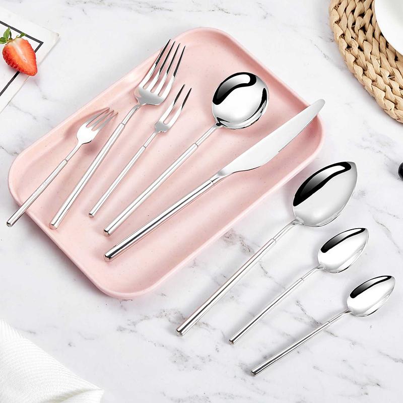 Maya Series Metal Mirrors Wire Drawing Table Spoon 20.3cm