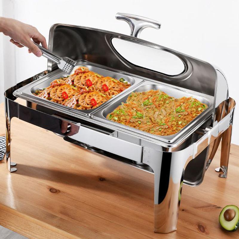 9L 201 Visible Roll Top Standard Chafing Dish