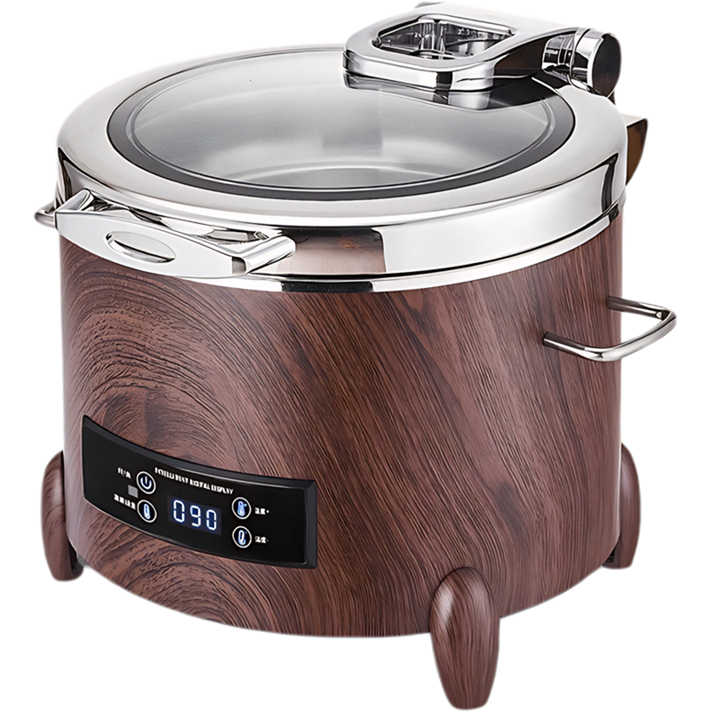 11L Electric Wood Grain Chafing Dish