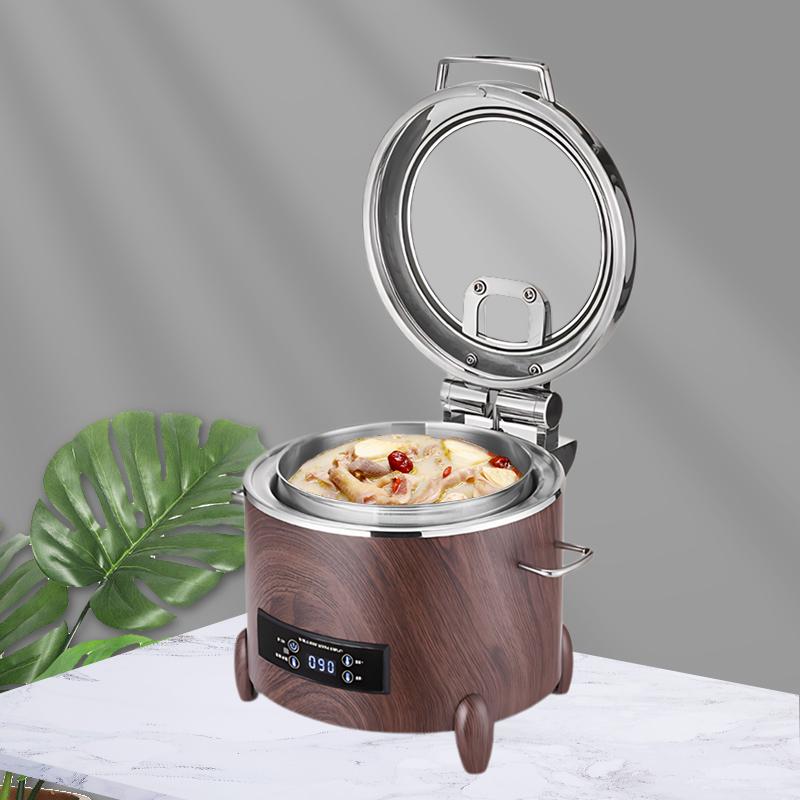 11L Electric Wood Grain Chafing Dish