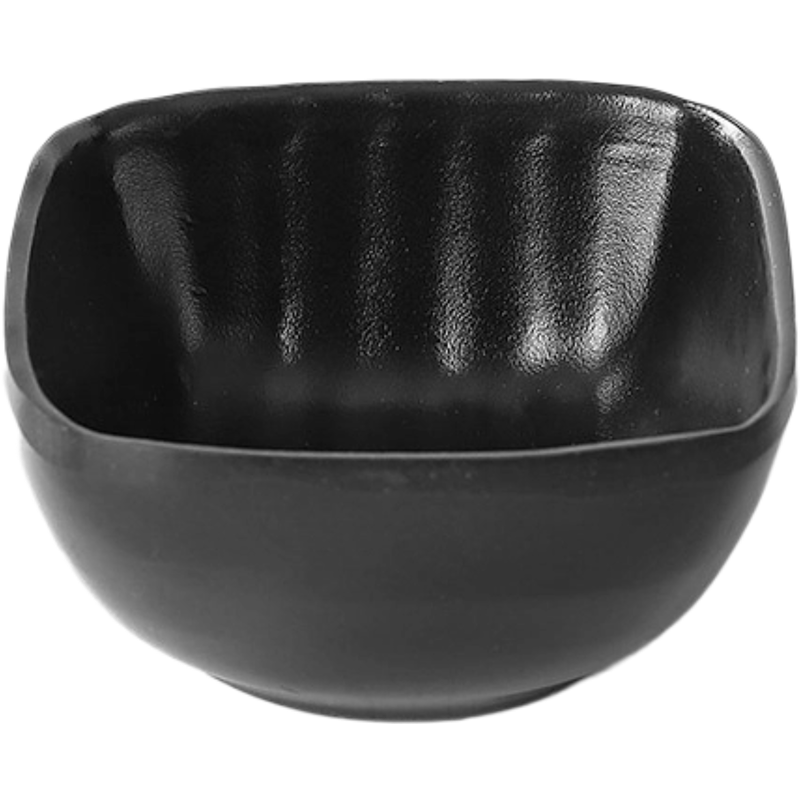 2 11/16" Melamine Black Frosted Bolw