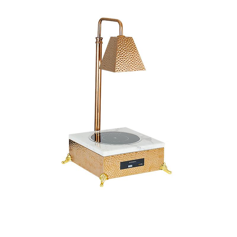 Single Hammered Heat Lamp with Heated Base